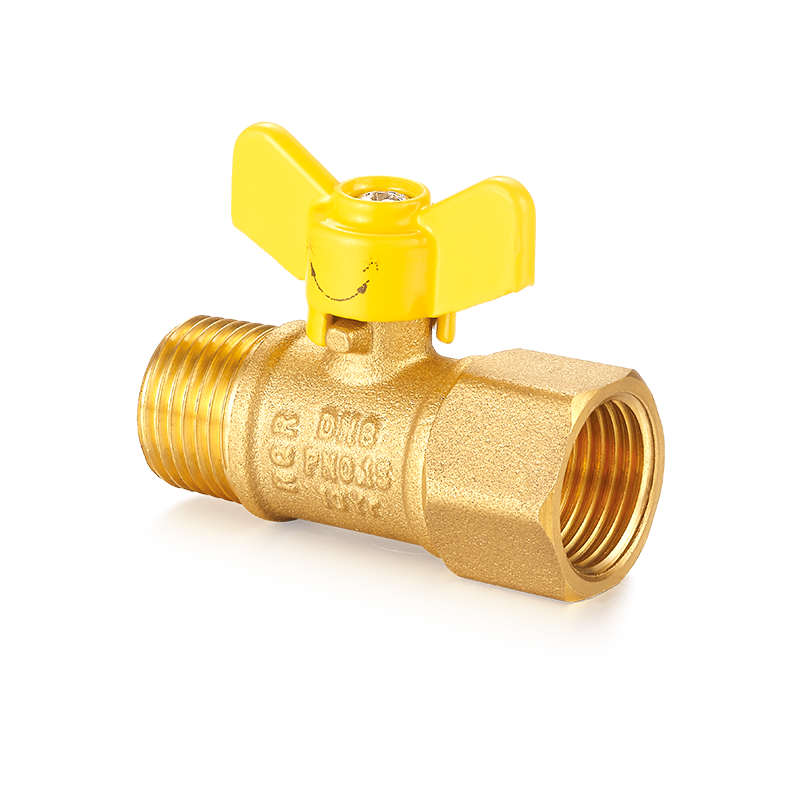 YH-205 Brass Ball Valve na may Butterfly Handle（F/M）