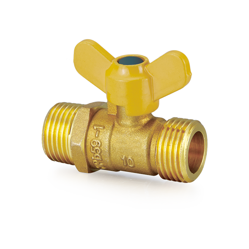 YH-206 Brass Ball Valve na may Butterfly Handle（M/M）