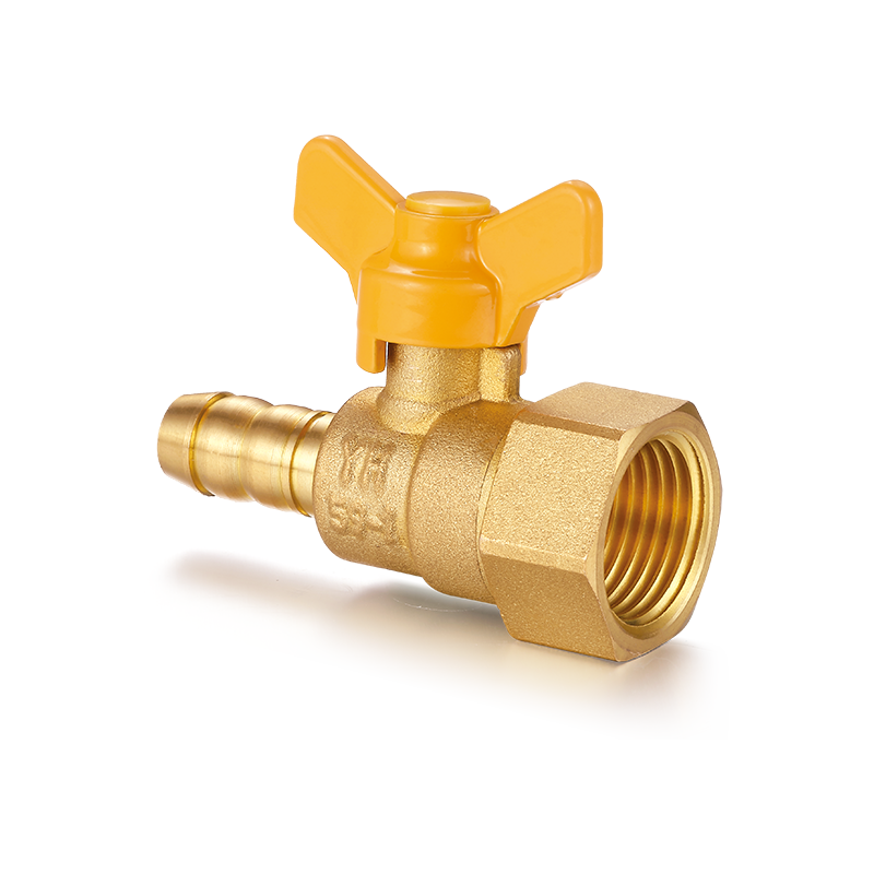 YH-216 Brass Ball Valve na may Butterfly Handle（F/Hose Connector）